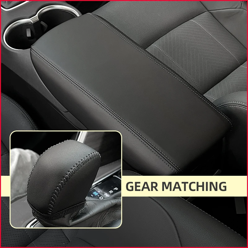 For Toyota HARRIER Accessories VENZA 2021-2025 2026 Car Interior Accessories Central Control Armrest Box Protective Leather Pad