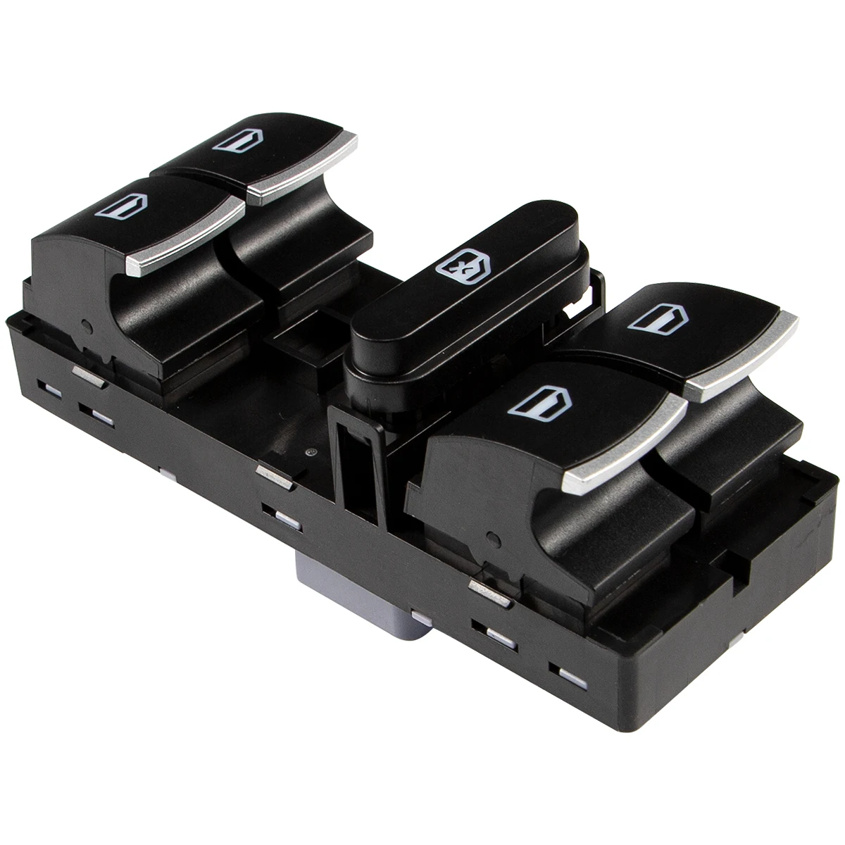 5ND959857 6 Pcs/Kit Chrome Auto Window Switch Headlight Switches Window Control Power Lift Switch For VW Golf GTI 5 6 Jetta 6