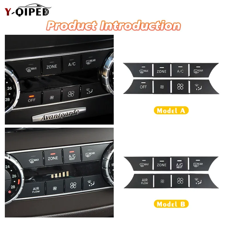 The Air Conditioning Window Radio Repair Button for Mercedes Benz C-Class GLK CLS ML GLE GLS Cap Replacement Accessory Tool W204
