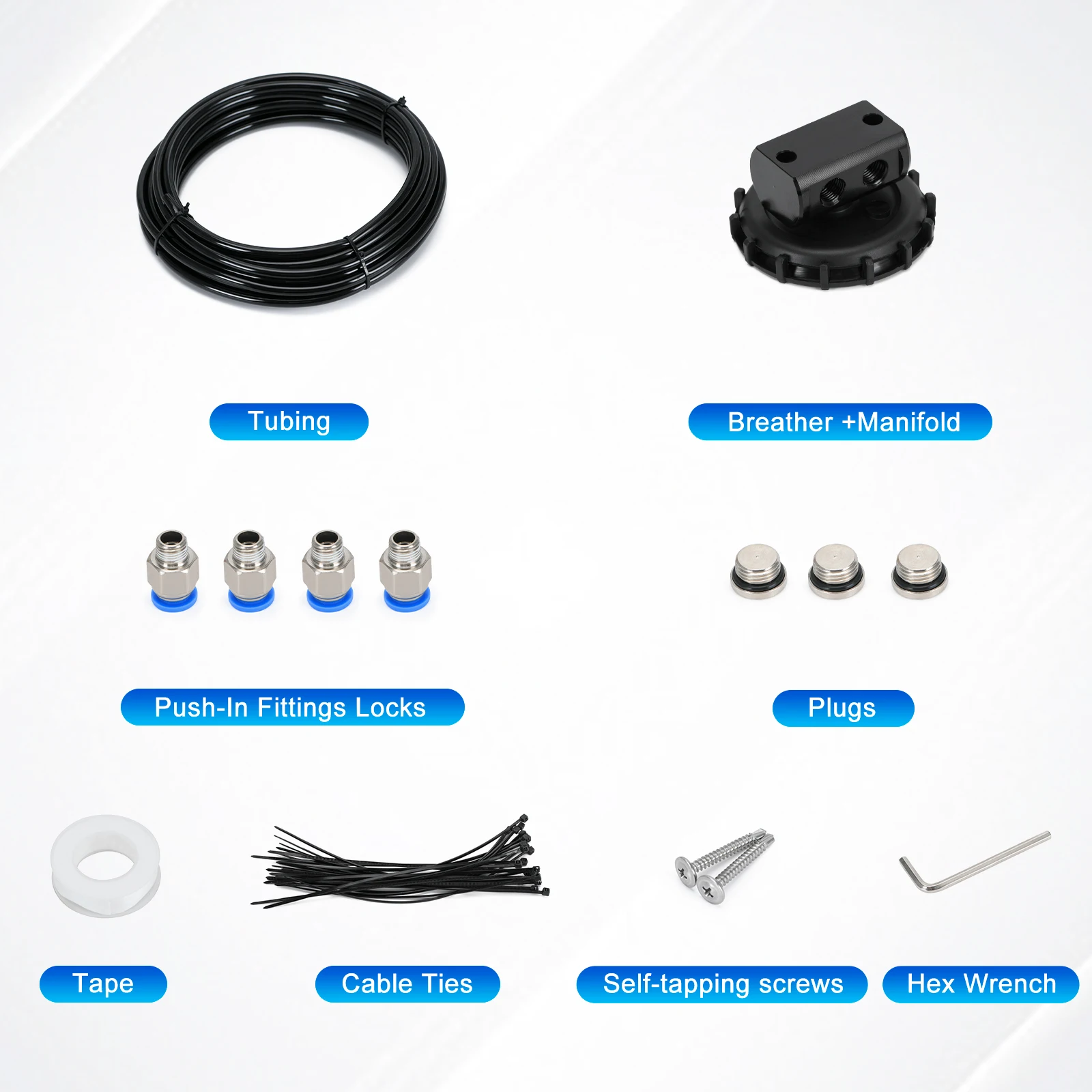 170112 Differential Breather Kit Fit For Most 4X4 & 4WD off-road vehicles Differential Axle Breather Replaces
