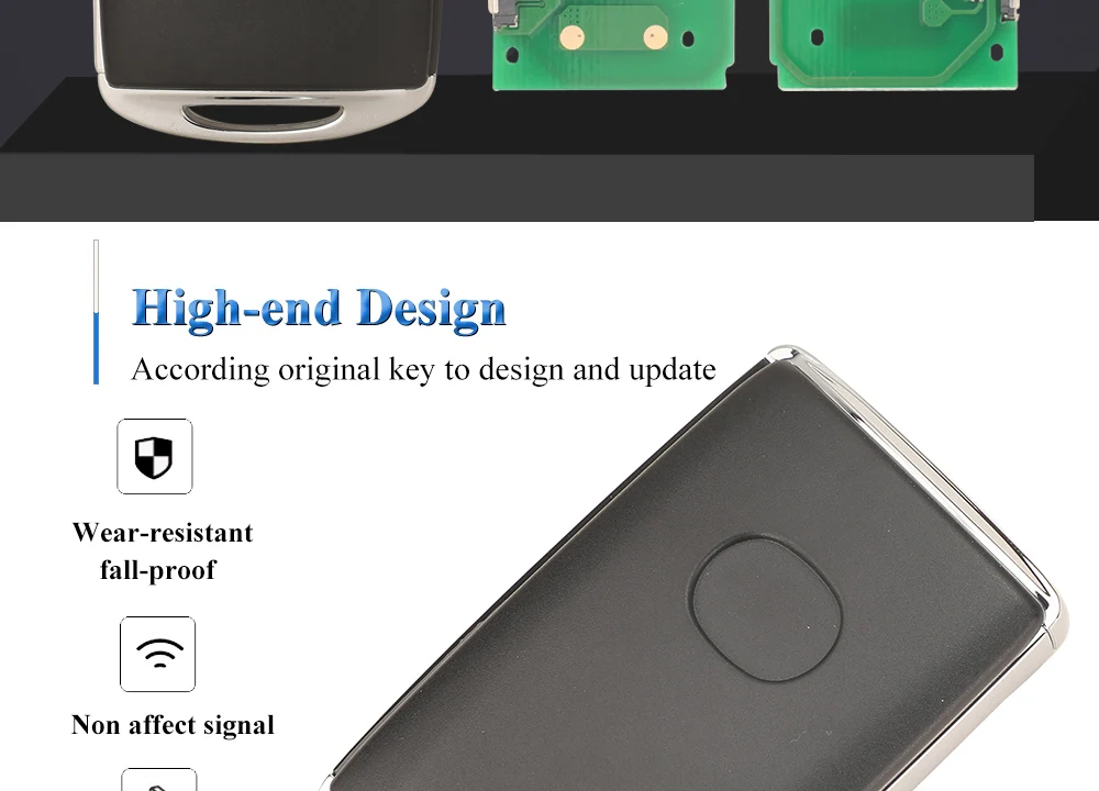 jingyuqin WAZSKE11D01 Smart Remote Key Fob 315MHZ 6A Chip for 2019-2022 Mazda 3 Hatchback CX-30 2021+ 2/3/4 Buttons Keyless