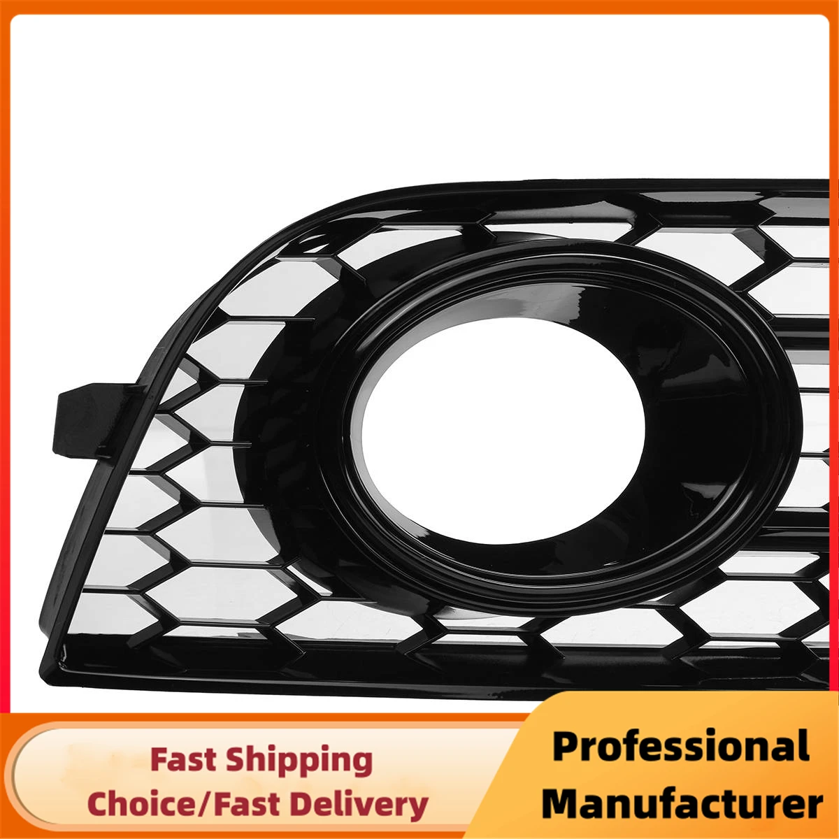 Car Front Bumper Fog Lamp Grille For AUDI A1 8X 2010 2011 2012 2013 2014 1pair Honeycomb Mesh Fog Light Grill Cover