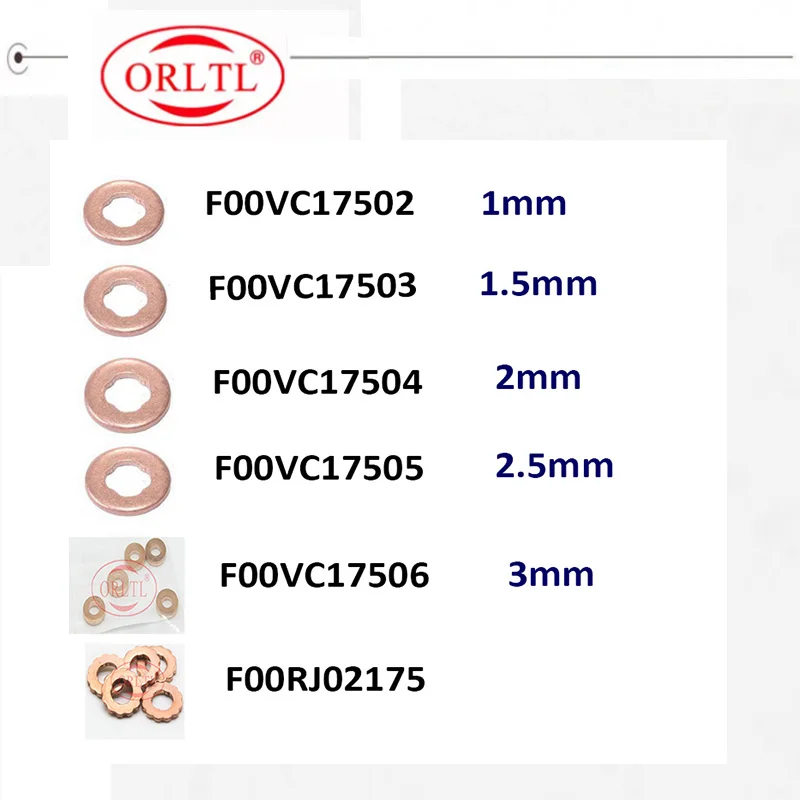 200PCS DIESEL F00VC99002 F00VC05008 F00VC05001 F00VC05009 F00RJ02177 Euro5 Repair Kit Gasket forInjector Nozzle ORLTL