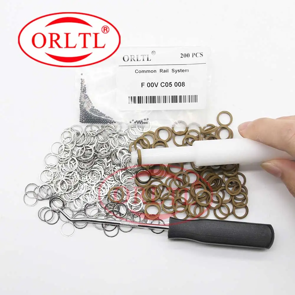 200PCS DIESEL F00VC99002 F00VC05008 F00VC05001 F00VC05009 F00RJ02177 Euro5 Repair Kit Gasket forInjector Nozzle ORLTL