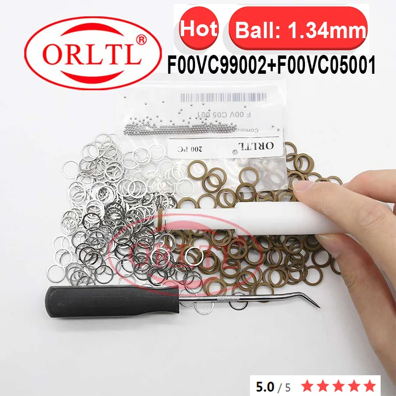 200PCS DIESEL F00VC99002 F00VC05008 F00VC05001 F00VC05009 F00RJ02177 Euro5 Repair Kit Gasket forInjector Nozzle ORLTL