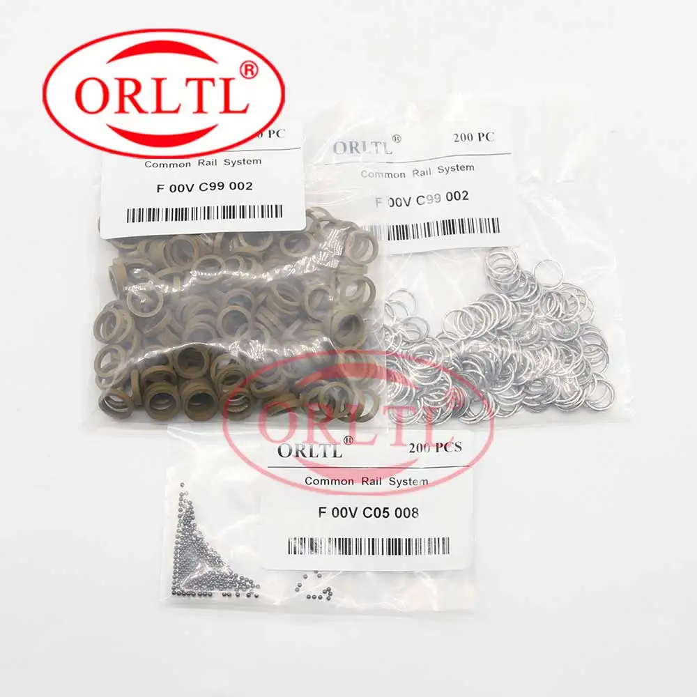 200PCS DIESEL F00VC99002 F00VC05008 F00VC05001 F00VC05009 F00RJ02177 Euro5 Repair Kit Gasket forInjector Nozzle ORLTL