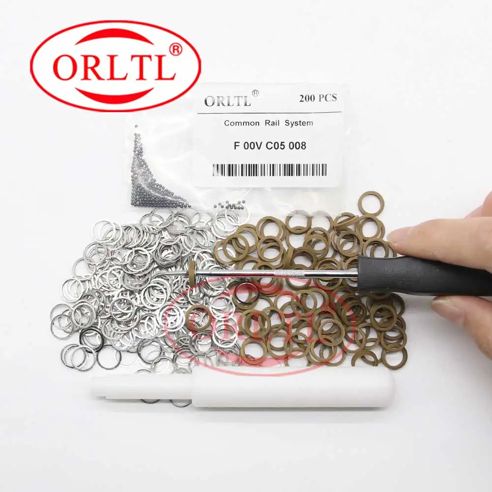 200PCS DIESEL F00VC99002 F00VC05008 F00VC05001 F00VC05009 F00RJ02177 Euro5 Repair Kit Gasket forInjector Nozzle ORLTL