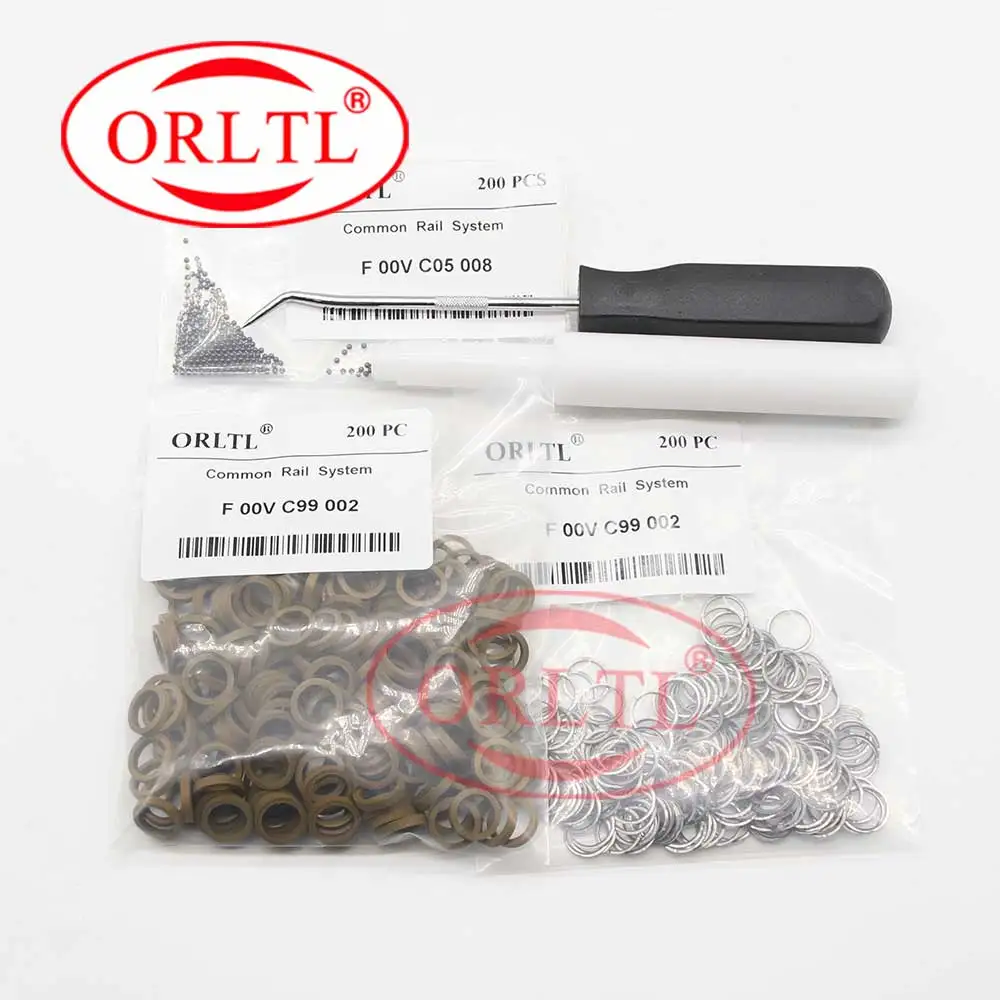200PCS DIESEL F00VC99002 F00VC05008 F00VC05001 F00VC05009 F00RJ02177 Euro5 Repair Kit Gasket forInjector Nozzle ORLTL