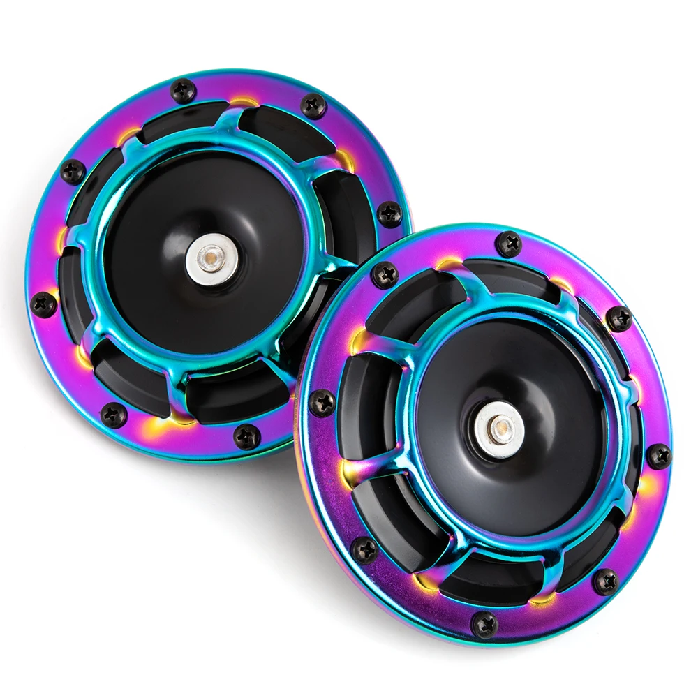 2pcs/set Universal Hella Super Loud Compact Electric Blast Tone Air Horn Kit 12V 115DB For Motorcycle Car