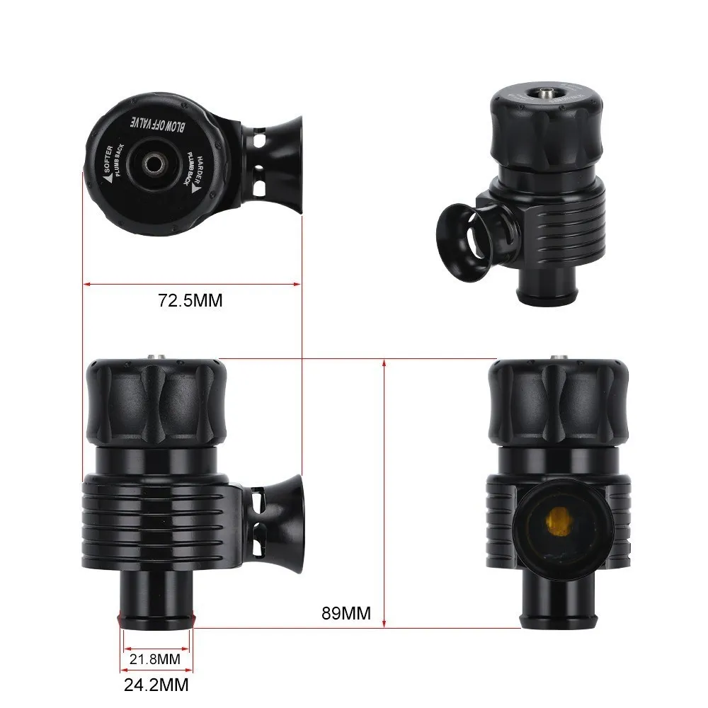 Universal 25mm Turbo Diverter Dump 1.8T Blow Off Valve With Horn for AUDI A3 S3 A4 A6 A8 S4 TT 1.8 20v TURBO BOV-1001A