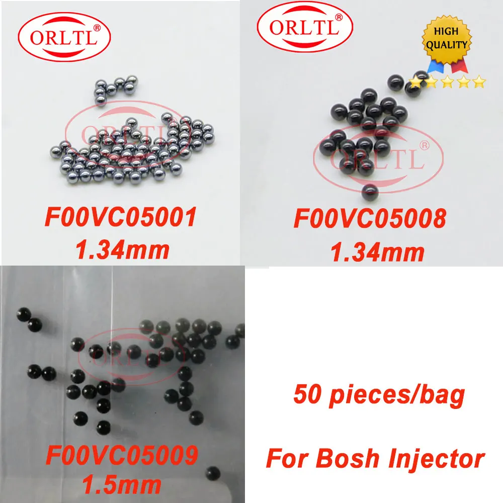 F00VC05001 Valve Ball F 00V C05 001 Common Rail Injector Repair Ball F OOV C05 001 Ball Diameter 1.34mm (50 Pieces/Lot)
