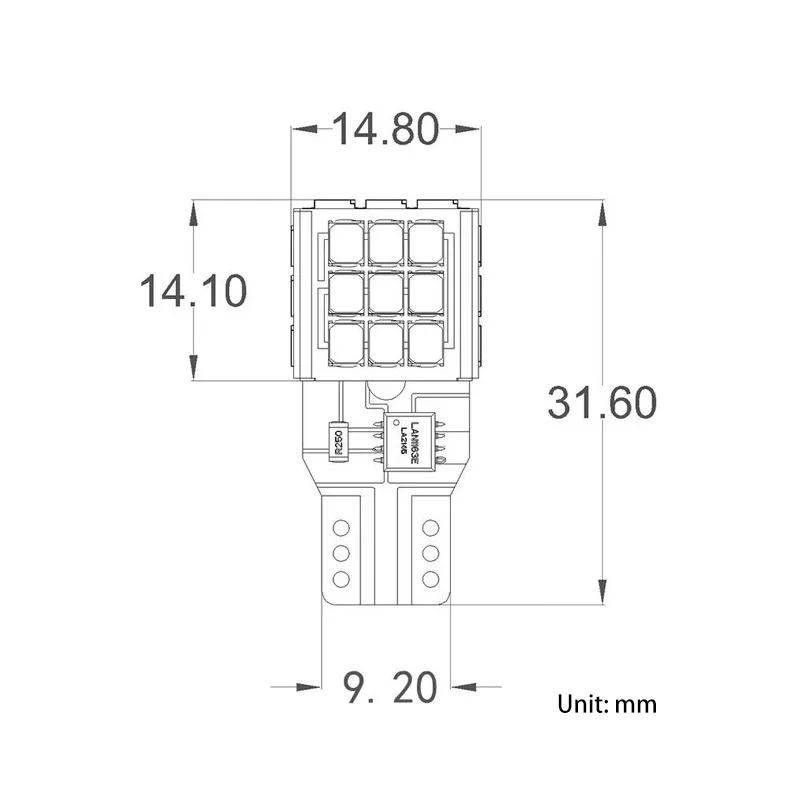 3Pcs High Level Brake Light Bulbs For Mitsubishi Montero Shogun Pajero 4 V80 V93 V97 V98 2007-2020 Brake Light Canbus