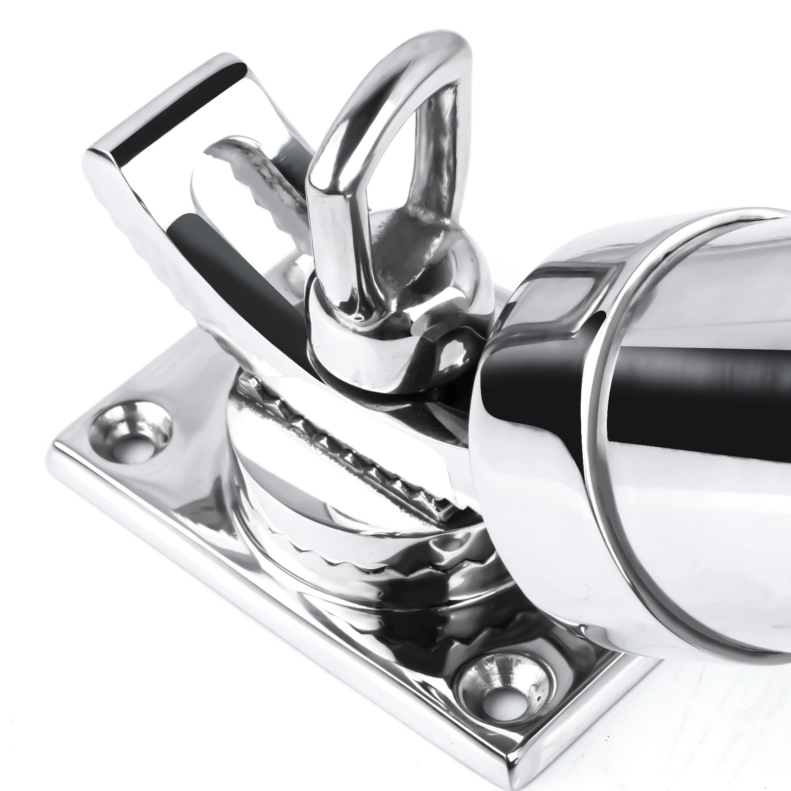 316 Stainless Steel Fishing Rod Holder, Deck Mount, Adjustable Yacht Rod Pod, Boat Accessories