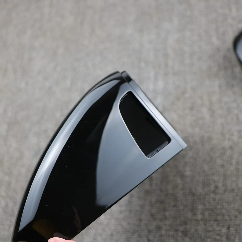 Black For VW Golf 8 MK8 2020 Mirror Cover Rear View Side Mirror Cap Housing Support Lane Change Side Assist Blind Spot Assist