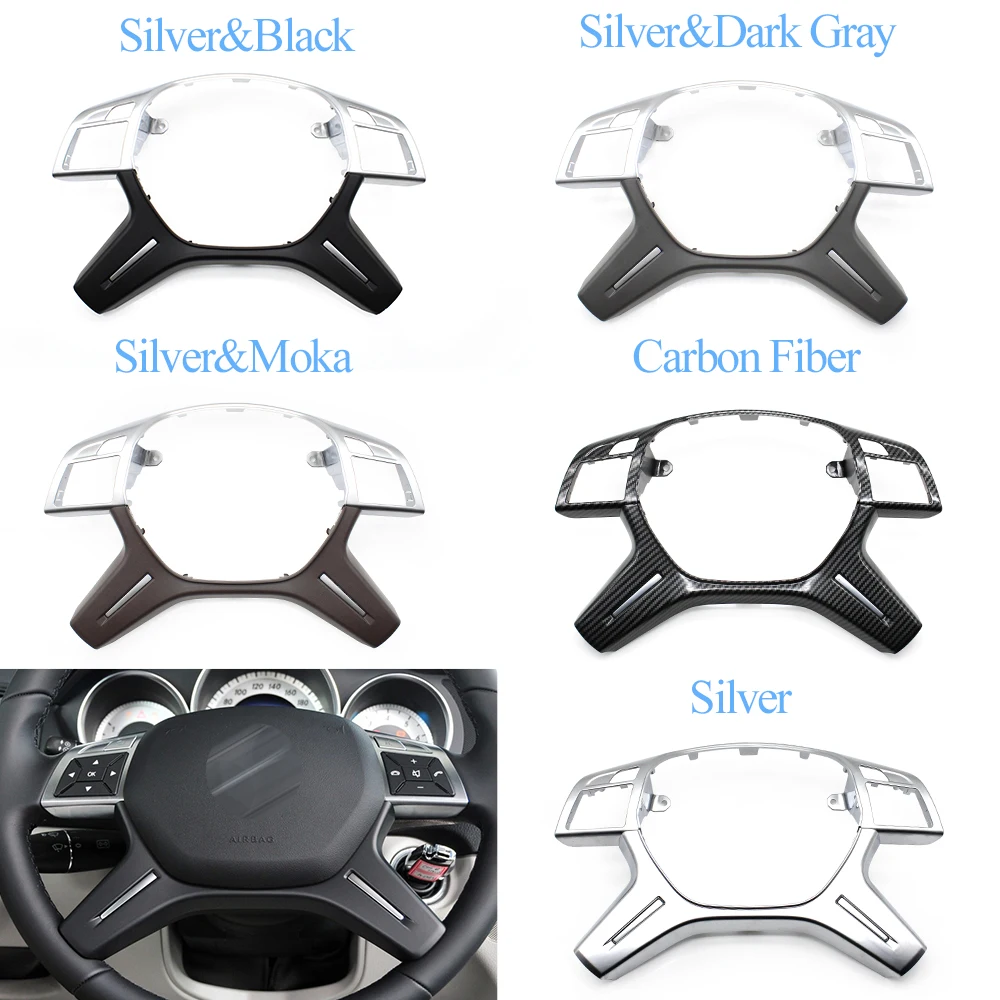 Upgraded Car Steering Wheel Cover Trim Outer Panel For Mercedes Benz C E M ML GL GLS G Class W204 W212 W166 W463 A0994640513