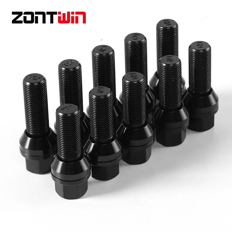 4/5Pieces Wheel B12.9 Grade Forged Bolts Nuts Screw for BMW E90/E60/E39/F10/F20/E46 Audi Benz Vw M12x1.25 12x1.5 14x1.25 14x1.5