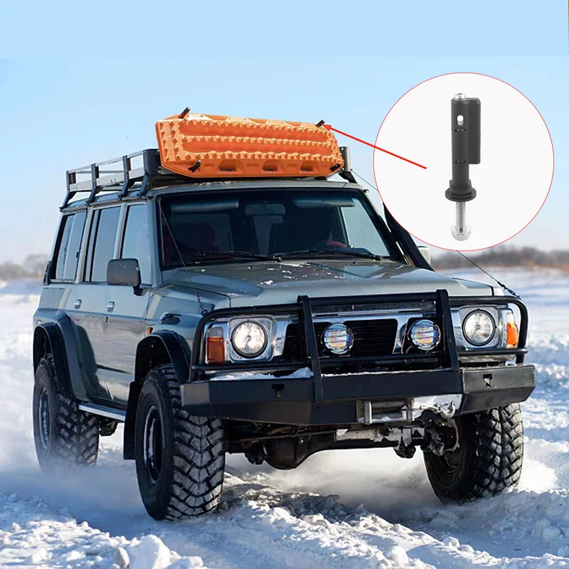 2/4pcs Traction Boards Mounting Pins Kit Theft-Proof Recovery Tracks Bracket Set For Maxtrax Mkii Recovery/Traction Boards