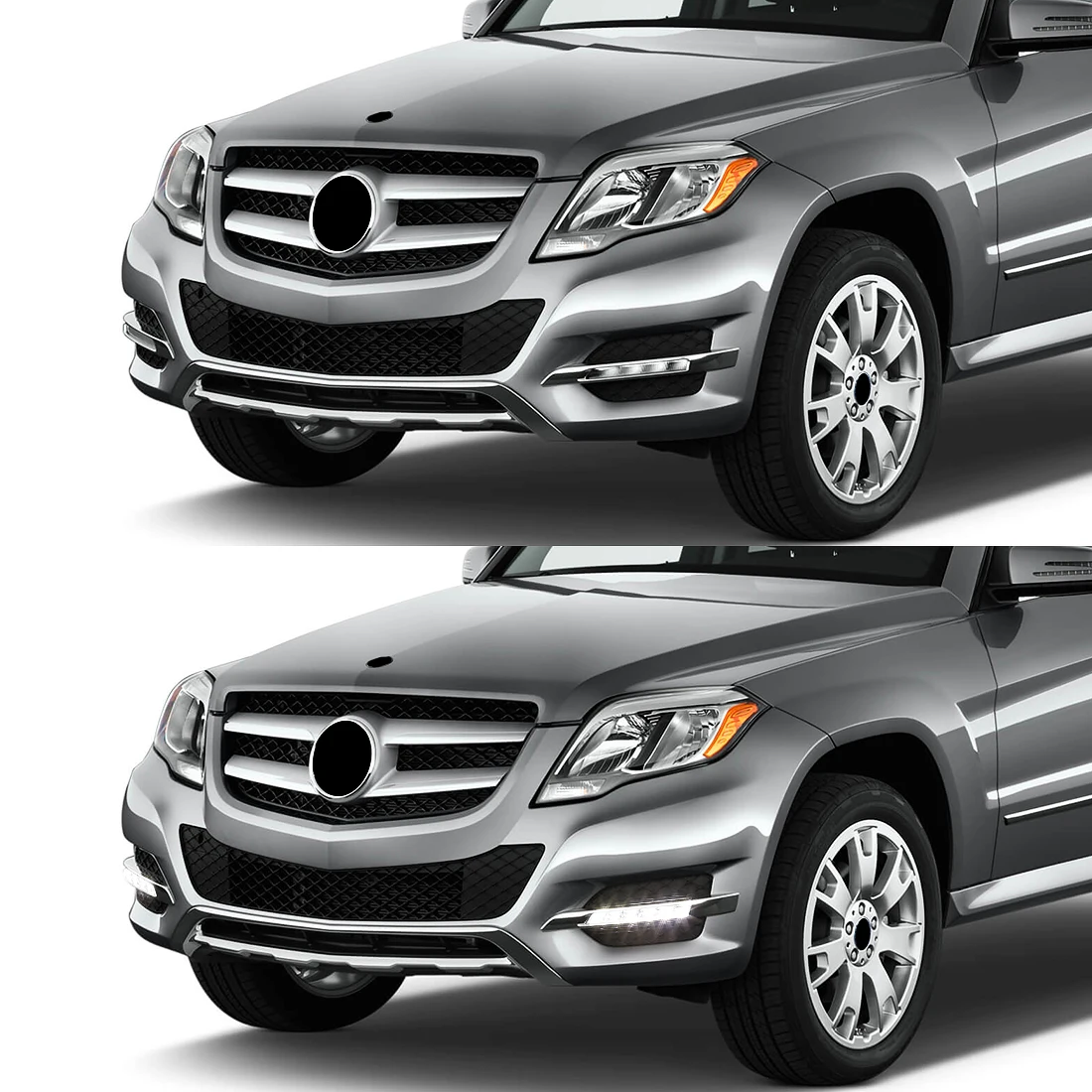 1649060251 1649060151 DRL For Mercedes Benz W164 X164 X204 ML350 ML450 GL450 GLK350 2009 - 2013 LED Daytime Running Lights