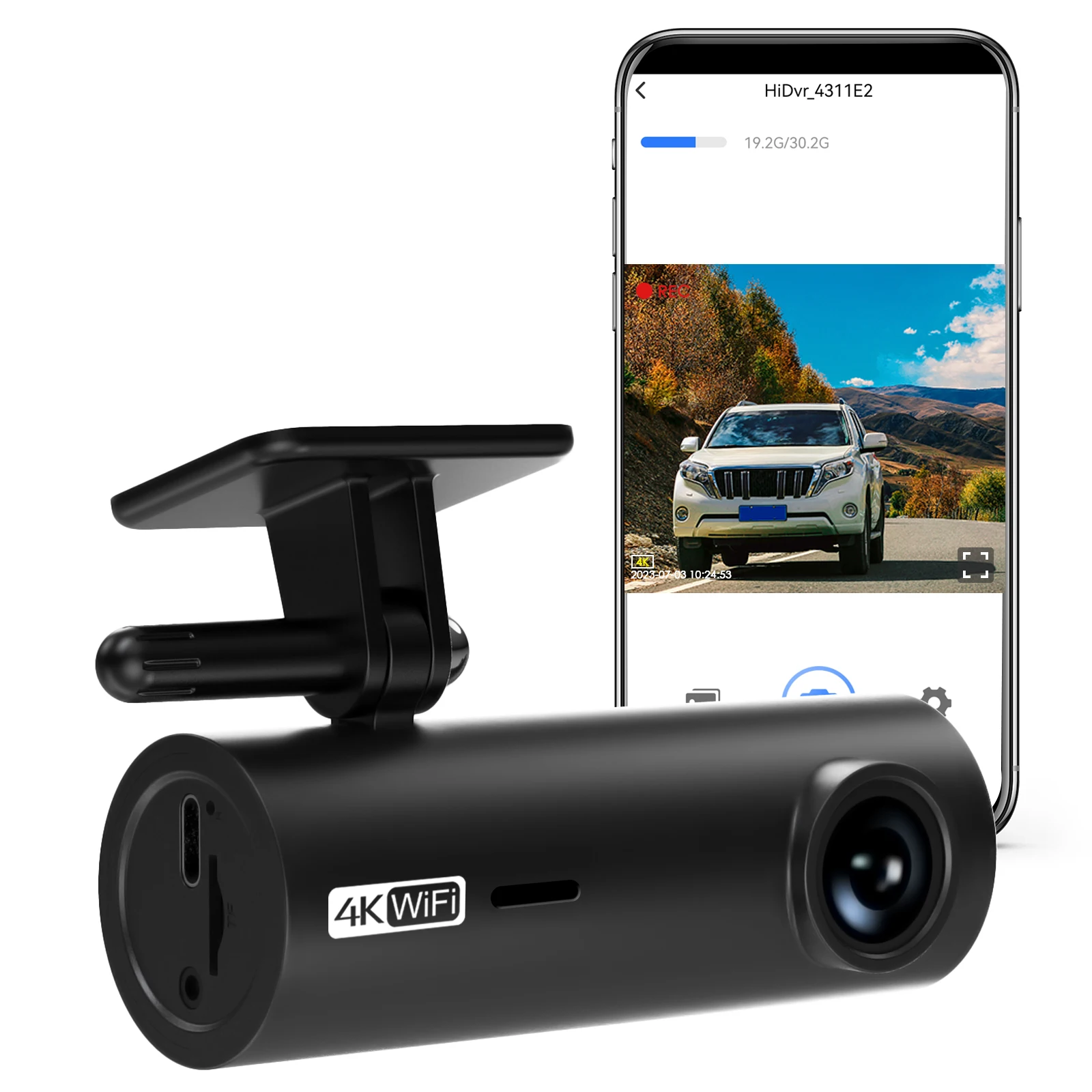 3840*2160P Car Dvr Dashcam 4K Dash Cam For Cars Drive Video Recorder Front Camera WiFi For Vehicle Supplies 24h Parking Night V