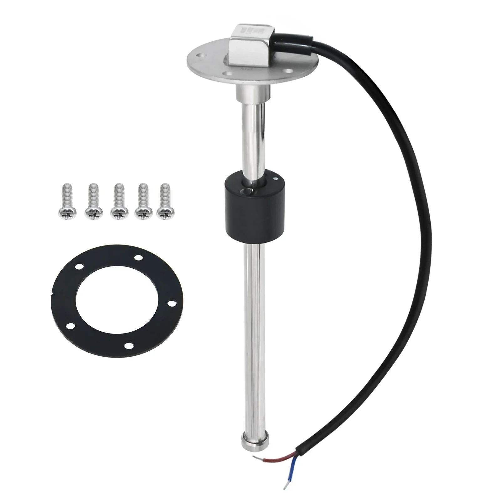 Waterproof 52mm Fuel Level Gauge with Flash Alarm+Oil Float Sensor 0-190 OHM Fuel Tank Meter 7Color LED for Car Yacht 12V Custom