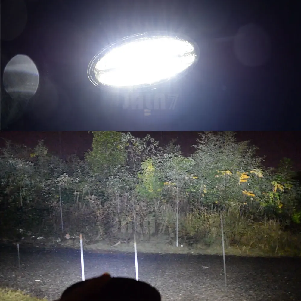 JALN7 LED Light Tractor Oval 6.7 Inch for Deere 45W Work Versatile Buhler Massey Ferguson Combines Cotton Picker off road use