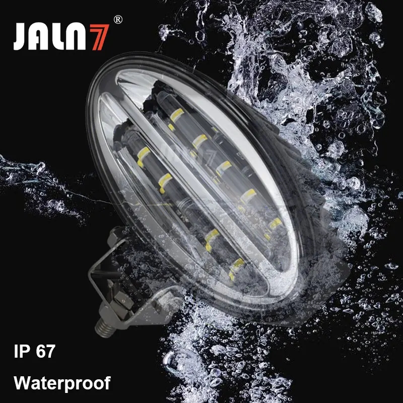JALN7 LED Light Tractor Oval 6.7 Inch for Deere 45W Work Versatile Buhler Massey Ferguson Combines Cotton Picker off road use