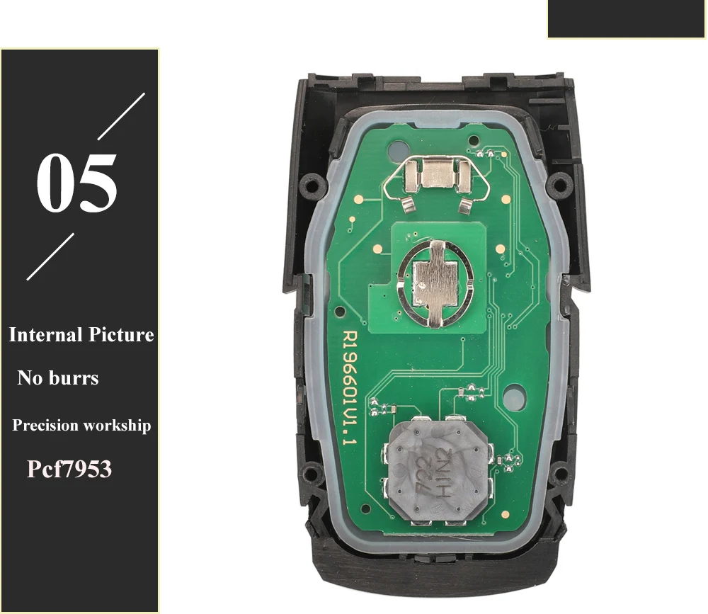 Jingyuqin OHT-4882056 Smart Prox Remote Key Fob 433.92MHz 4A Chip for Dodge Ram 1500 Pickup 2019 2020+ 68291692AD 68291691AD