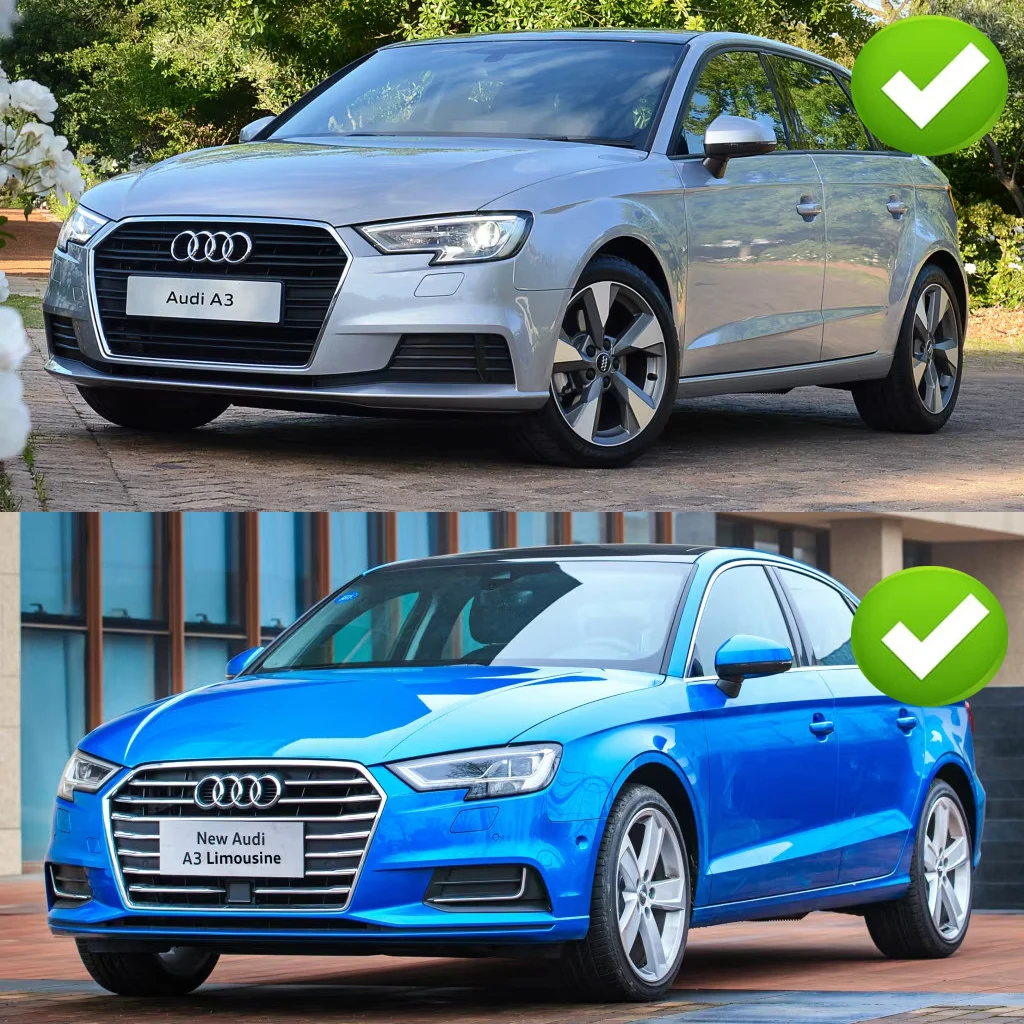 For Audi A3 8V QUATTRO Standard 2017 2018 2019 2020 Gloss Black Car Front Bumper Splitter Lip Diffuser Body Kit Spoiler Guard