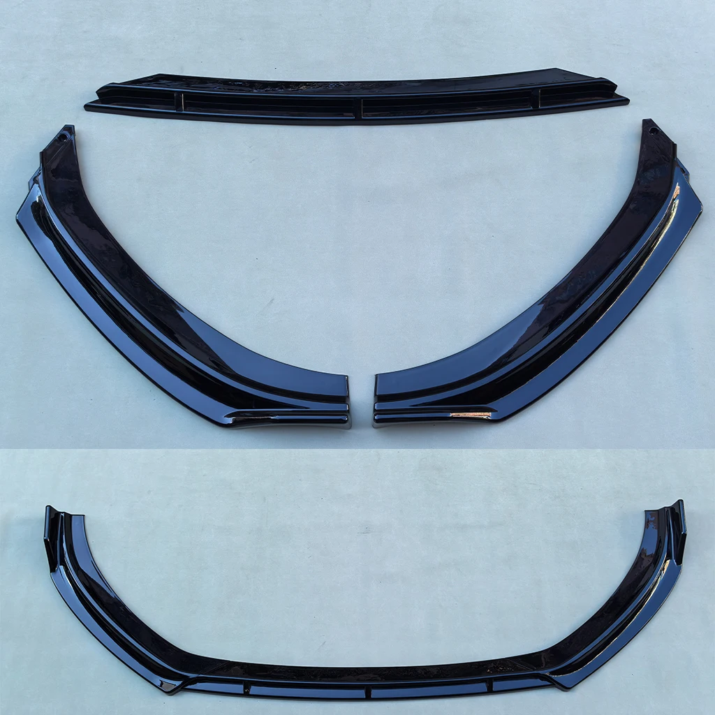 For Audi A3 8V QUATTRO Standard 2017 2018 2019 2020 Gloss Black Car Front Bumper Splitter Lip Diffuser Body Kit Spoiler Guard