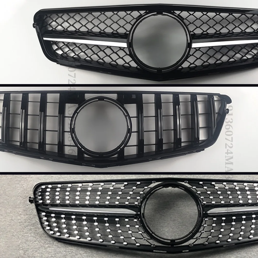 Perfect Match Front Bumper Grille Grill For Mercedes Benz C W204 C204 S204 2007-2014 C180 C200 C250 C300 AMG GT Diamond Tuning