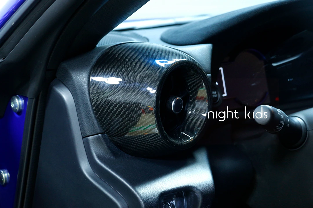 Night Kids Is Suitable for 2022 Toyota GR86 Subaru BRZ Modified Carbon Fiber Air Conditioner Air Outlet Shell, 86BRZ Accessories
