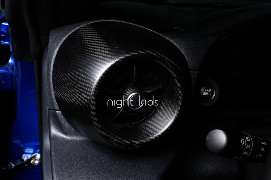Night Kids Is Suitable for 2022 Toyota GR86 Subaru BRZ Modified Carbon Fiber Air Conditioner Air Outlet Shell, 86BRZ Accessories
