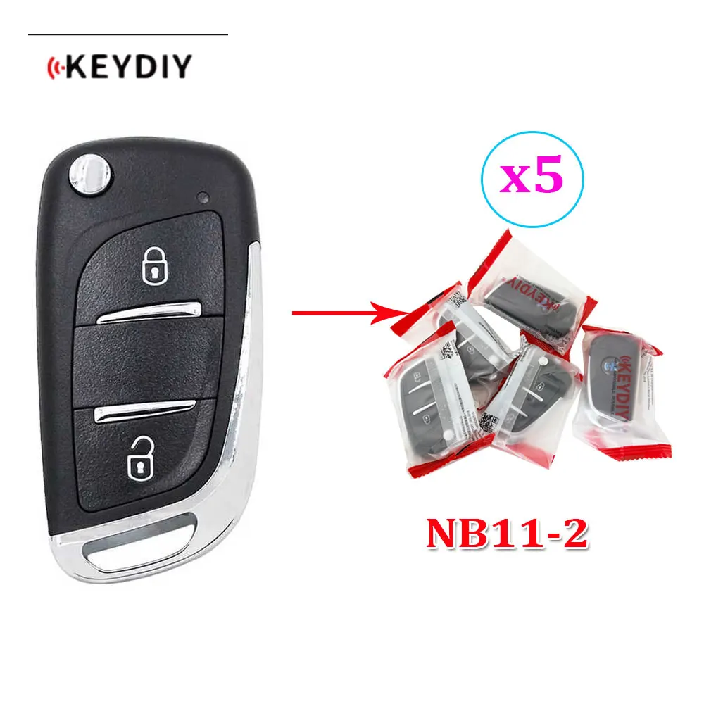 5pcs KEYDIY NB11 Multifunctional Car Remote Key 3 Buttons Universal KD NB11-2 Universal Remote Key for KD900+ URG200 KD-X2