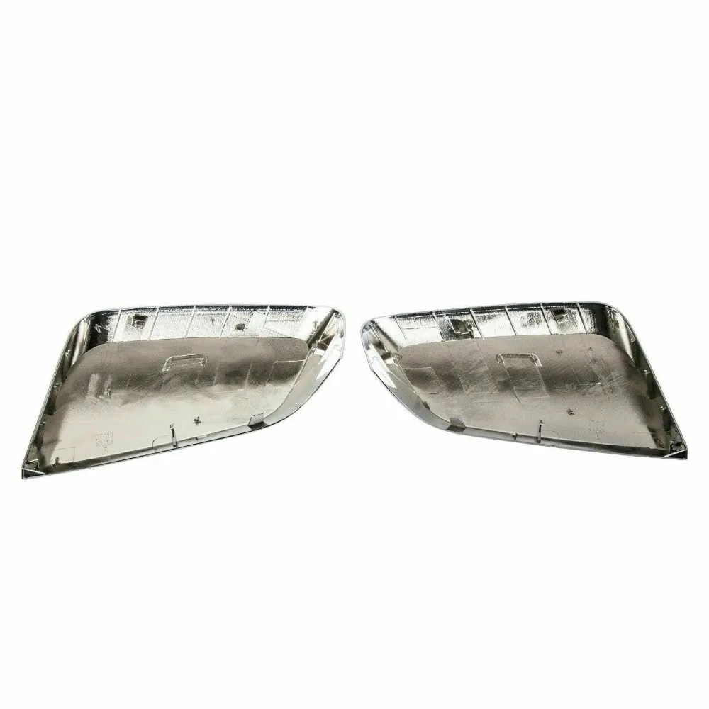 2pcs For 2014-2020 Chevy Impala Chrome Triple Mirror Covers Clip On Mirror Cover Clip Decoration Adhesive Style