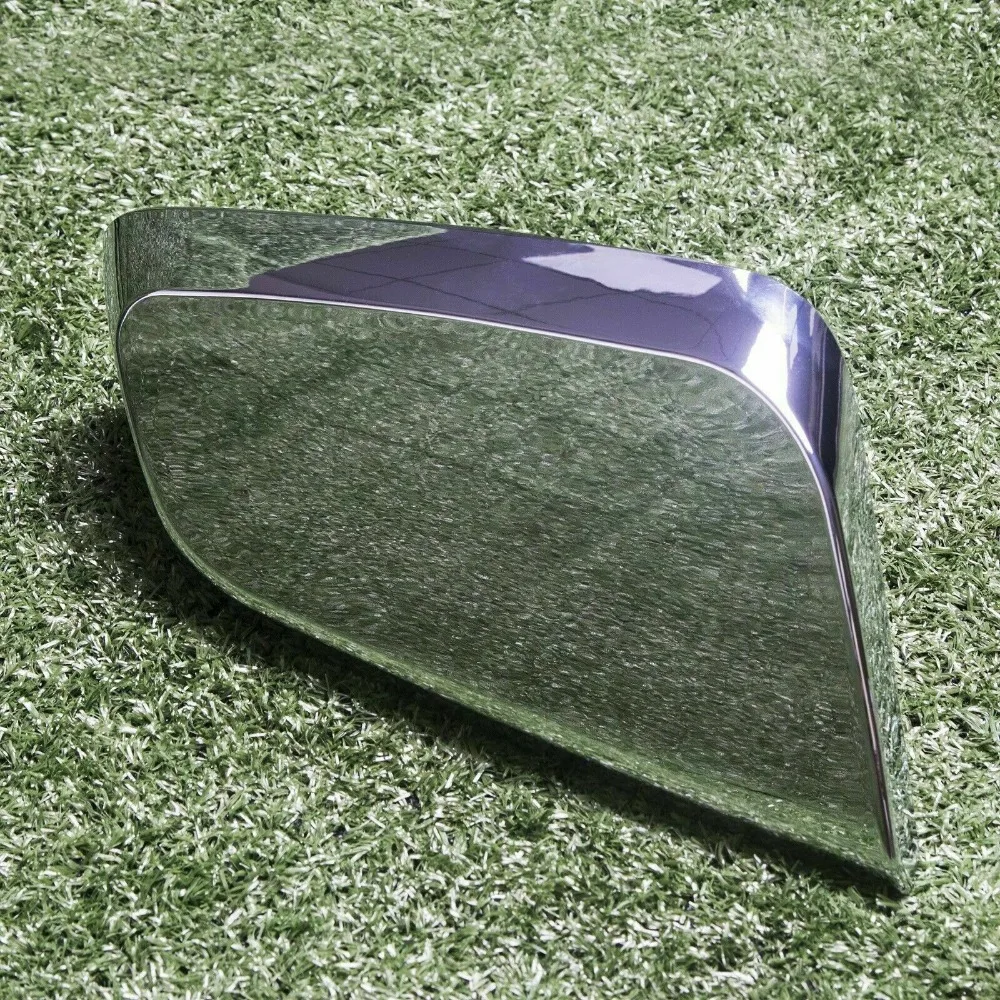 2pcs For 2014-2020 Chevy Impala Chrome Triple Mirror Covers Clip On Mirror Cover Clip Decoration Adhesive Style