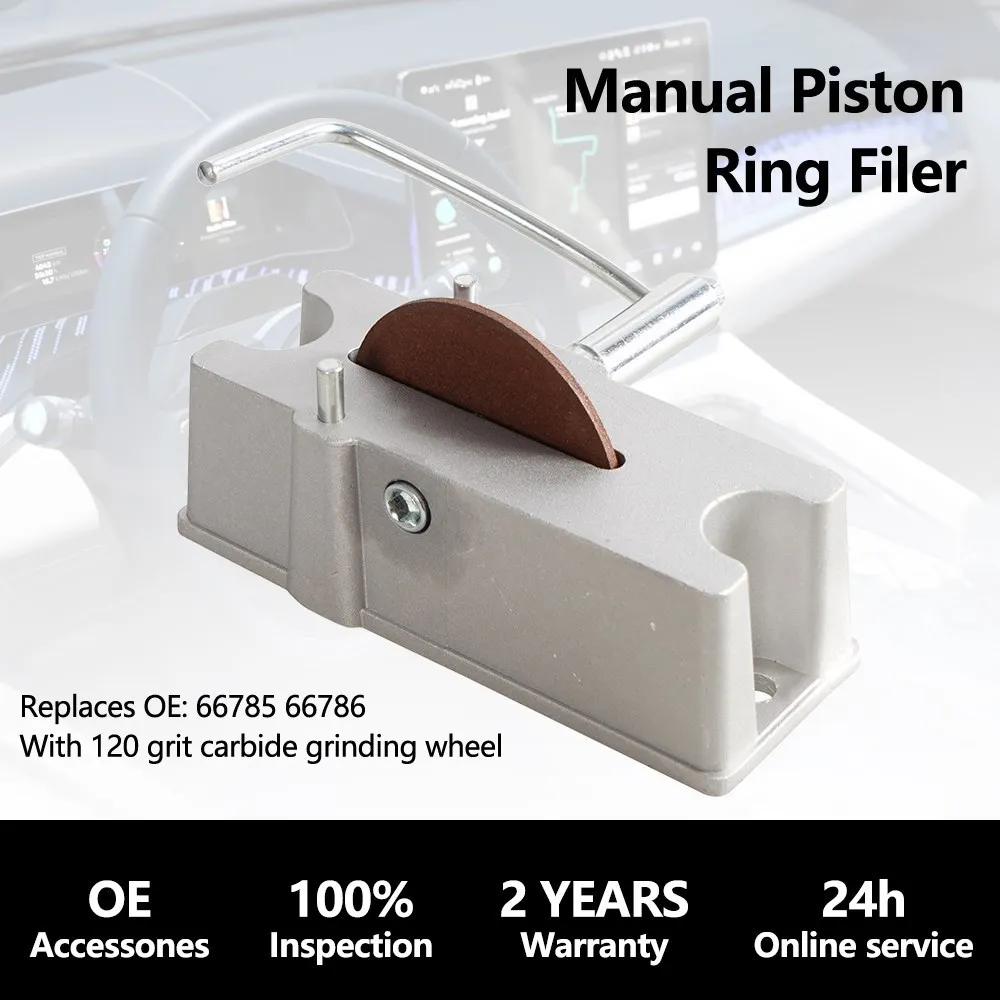 66785 66786 Manual Aluminum Piston Ring Filer Grinder to Assure Proper Piston Ring End Space 120 Grit Kit Tool