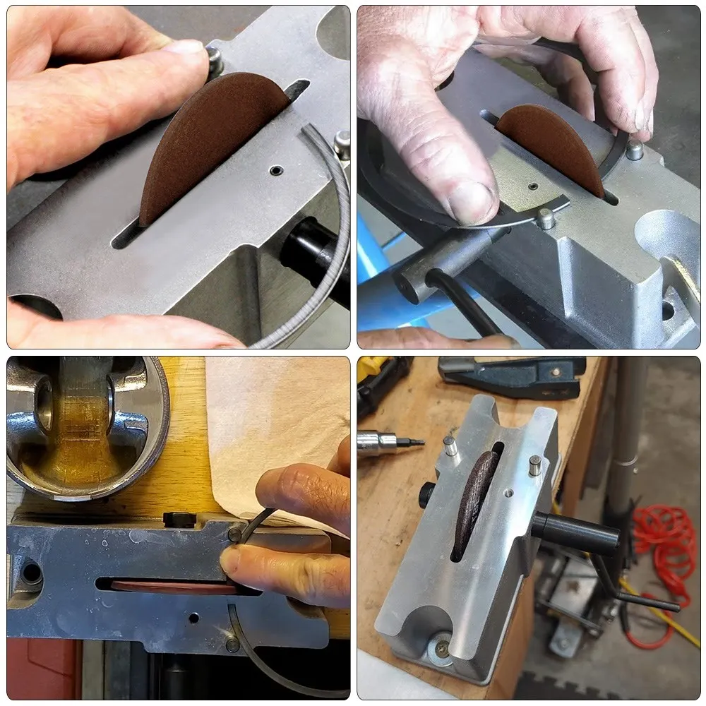 66785 66786 Manual Aluminum Piston Ring Filer Grinder to Assure Proper Piston Ring End Space 120 Grit Kit Tool