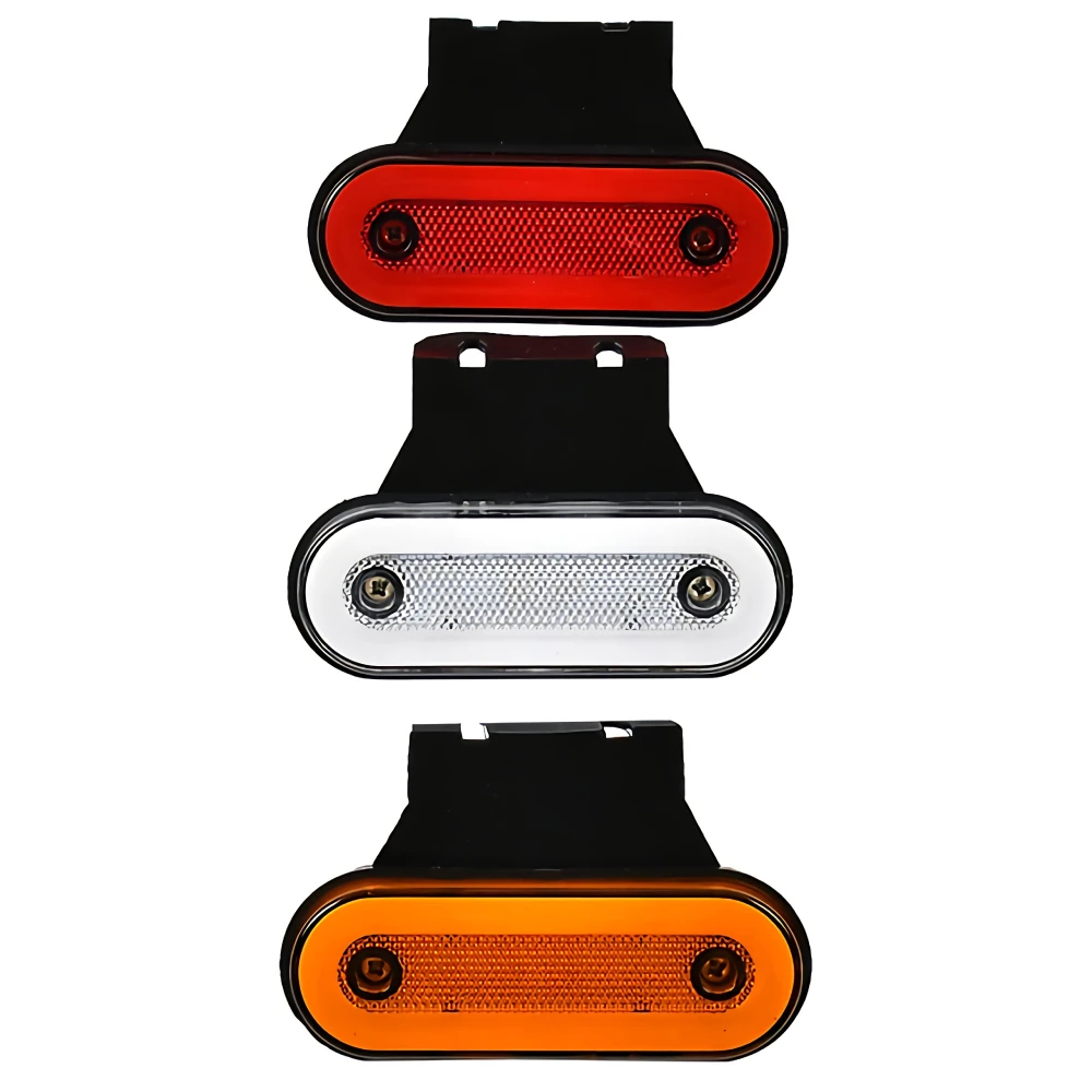 10Pcs Truck Sidelight LED Clearance Lights 12V 24V Cargo Light Trailer Side Marker Car Width Signal Lamp Red White Amber