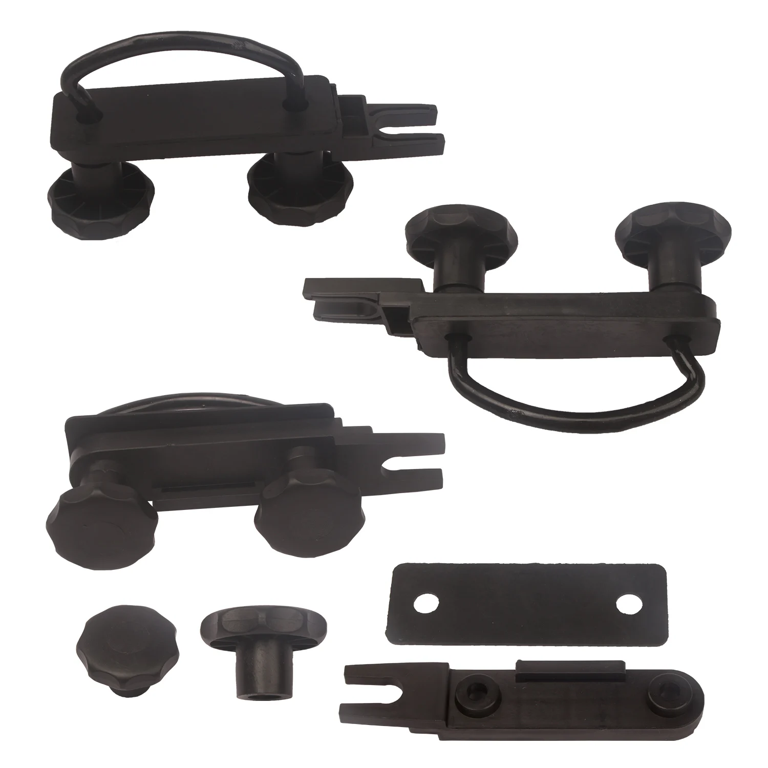 4pcs metal Car U-Bolts Clamps Universal Roof Box Car Van Mounting Fitting Kit Van U-Bolts Clamps Luggage Accessories