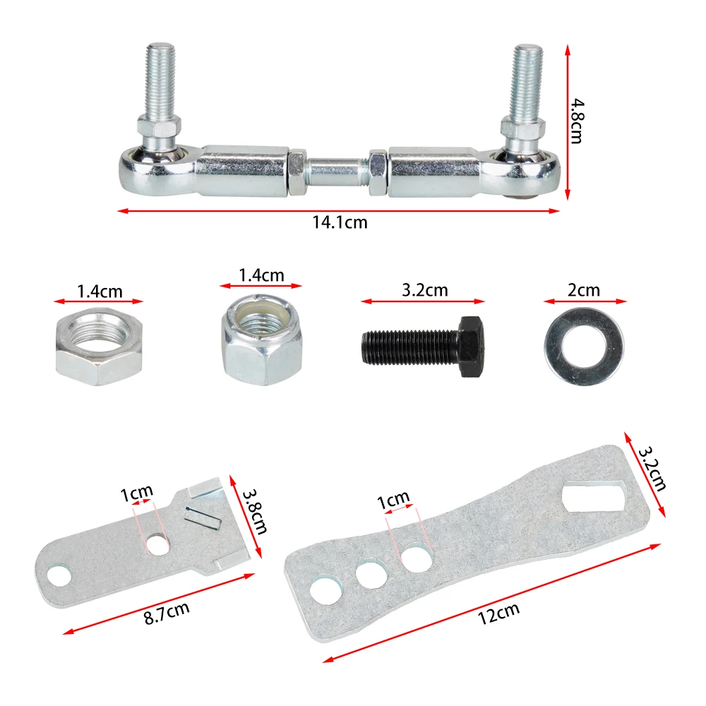 Stainless Steel Transfer Case Linkage Kit Competitive with Jeep Cherokee XJ Comanche MJ 1986-2001 Transmission Parts Silver