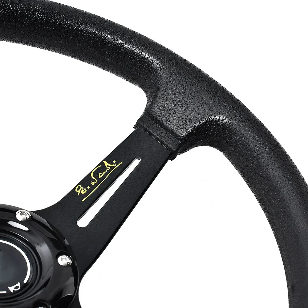 Universal 14 Inch PU Auto Racing Steering Wheels Deep Corn Drifting Sport Steering Wheel