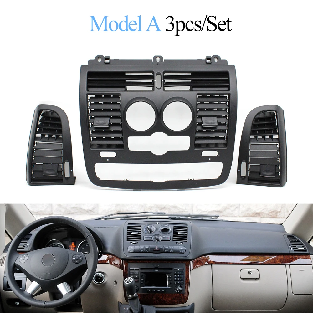 Interior Car Left Right Central Middle AC Vent Grille Air Outlet Panel Cover For Mercedes Benz Vito Viano W636 W639 2004-2015