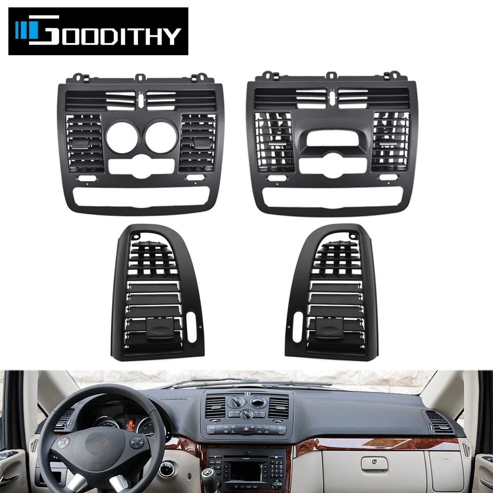 Interior Car Left Right Central Middle AC Vent Grille Air Outlet Panel Cover For Mercedes Benz Vito Viano W636 W639 2004-2015