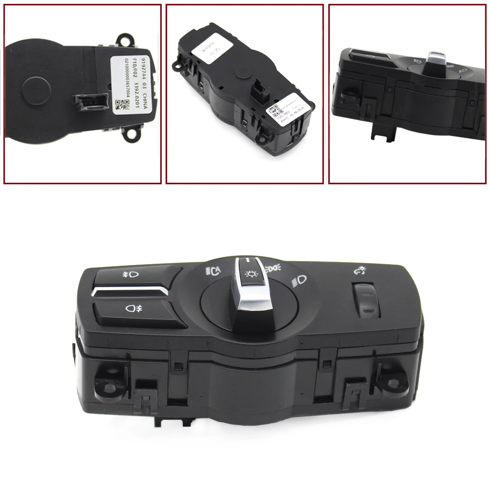 Car Headlamp Button Headlight Switch Control Assembly For BMW 5 6 7 X3 X4 F10 F11 F06 F12 F13 F01 F02 F04 F07 F25 F26