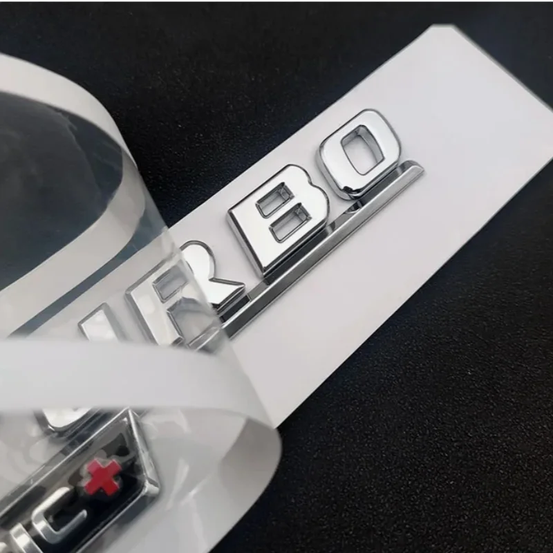 3D Car Fender BITURBO 4MATIC Badge Emblem Sticker For Mercedes C43 AMG W205 W204 E43 W213 W212 GLC43 GLE43 W166 W167 Accessories