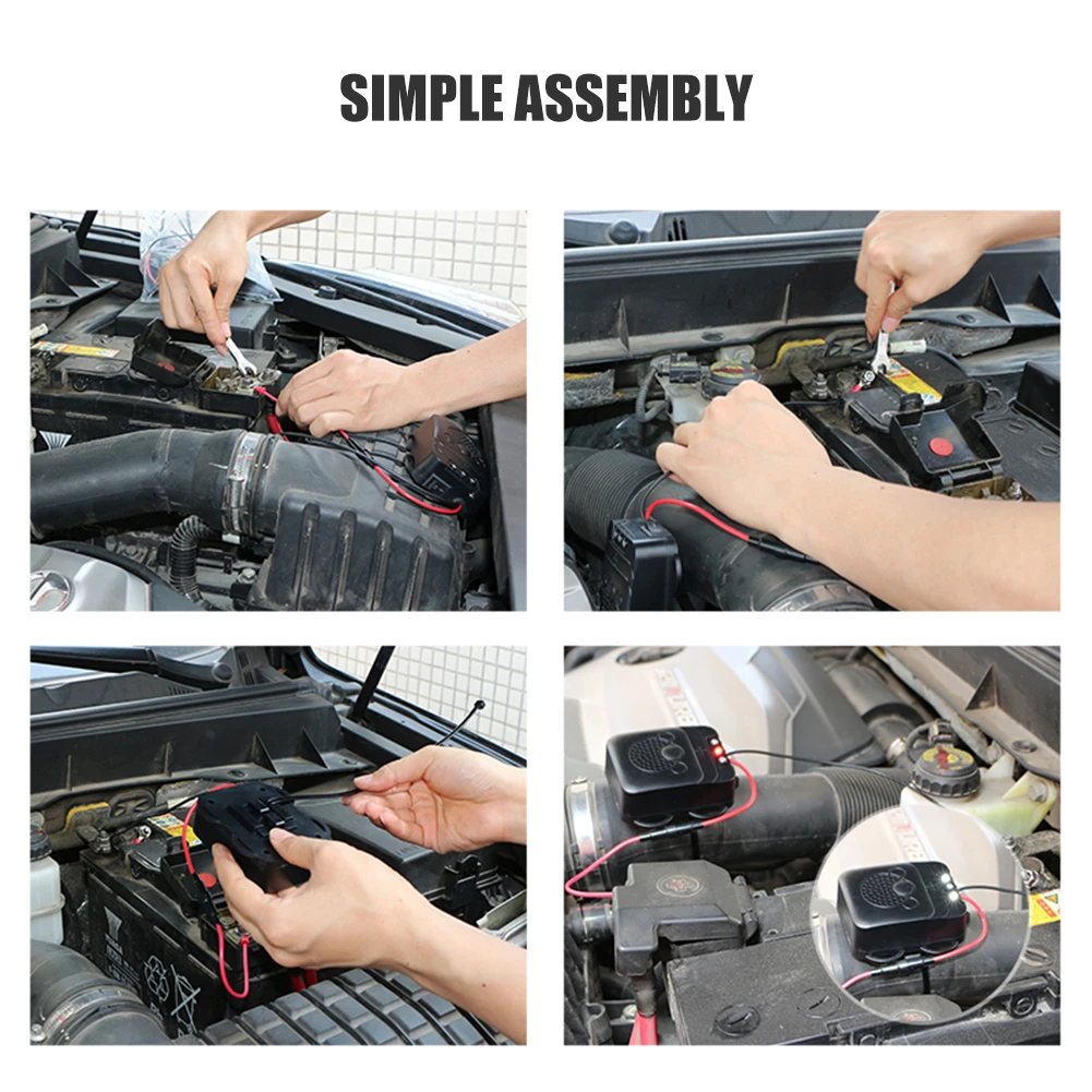 12V Ultrasonic Pest Control Device for Outdoor Car Vehicle Non-Toxic Electronic Mouse Repellent Keep Rodent Marten Away Anti-rat