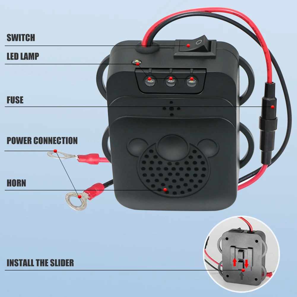 12V Ultrasonic Pest Control Device for Outdoor Car Vehicle Non-Toxic Electronic Mouse Repellent Keep Rodent Marten Away Anti-rat