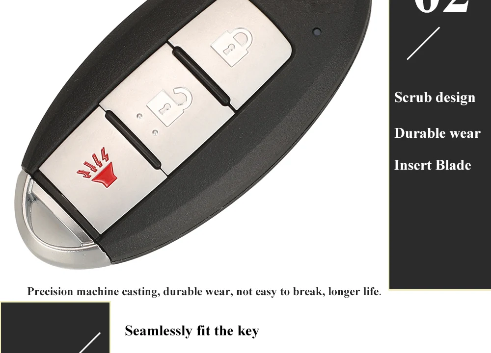 jingyuqin S180144502 Smart Car Key For Nissan Kicks S Rogue Sport 2018 2019+ Proximity Fob 433Mhz Chip 4A 285E3-5RA0A KR5TXN1