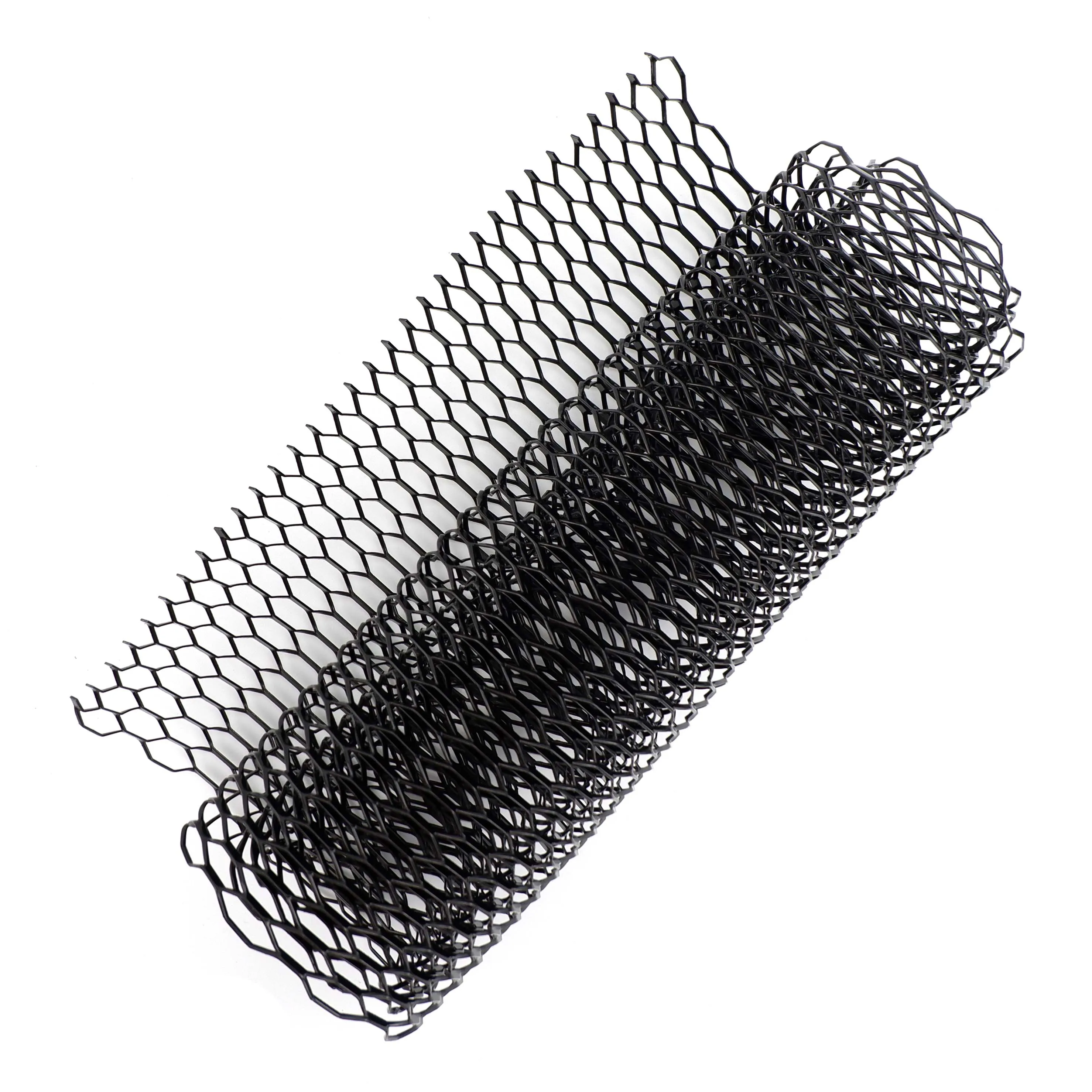 100cmx33cm Aluminum Grille Mesh Grill Cover Car Bumper Fender Hood Vent Net Grid Ventilation 8x26mm Hole Hexagon Thickness 3mm