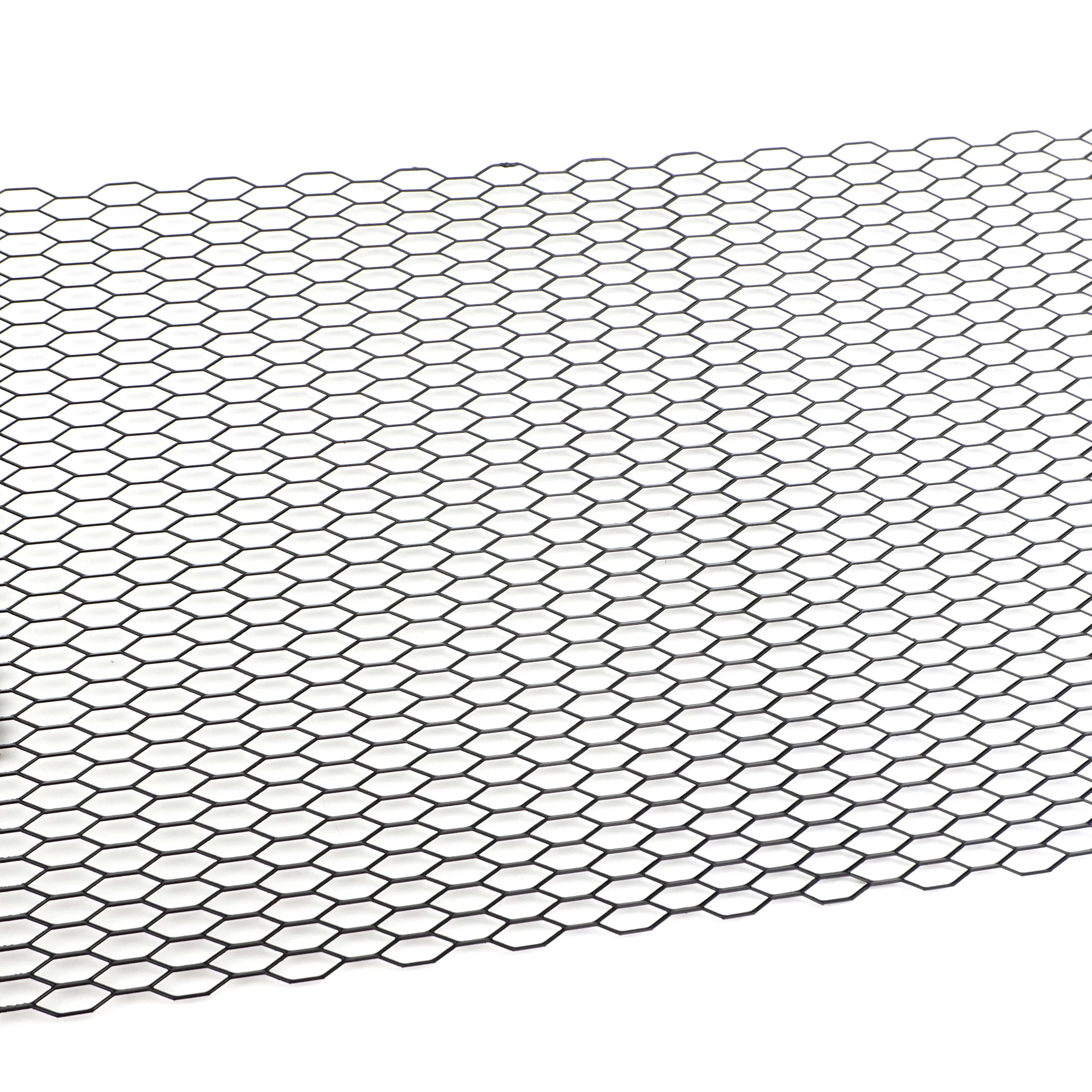 100cmx33cm Aluminum Grille Mesh Grill Cover Car Bumper Fender Hood Vent Net Grid Ventilation 8x26mm Hole Hexagon Thickness 3mm